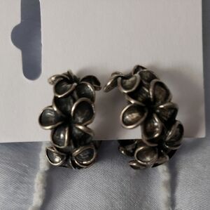 Floral Silver Earrings 825 JRI